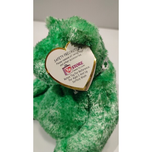 Ty Beanie Baby - LUCK-e the Irish Bear (Internet Exclusive) MINT with MINT TAGS - Picture 3 of 4